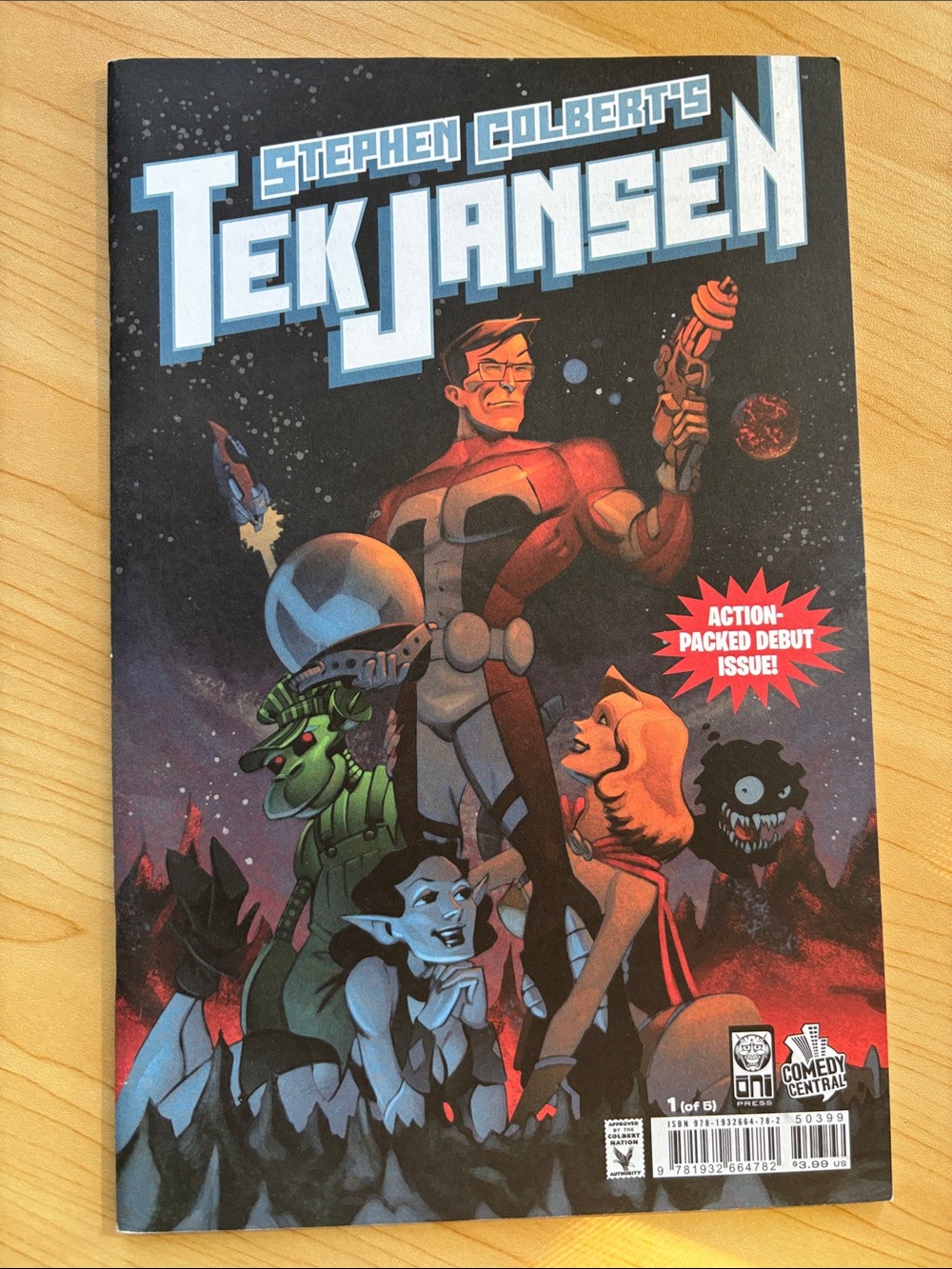 Stephen Colbert's Tek Jansen #1 July 2017 Oni Press Comedy Central